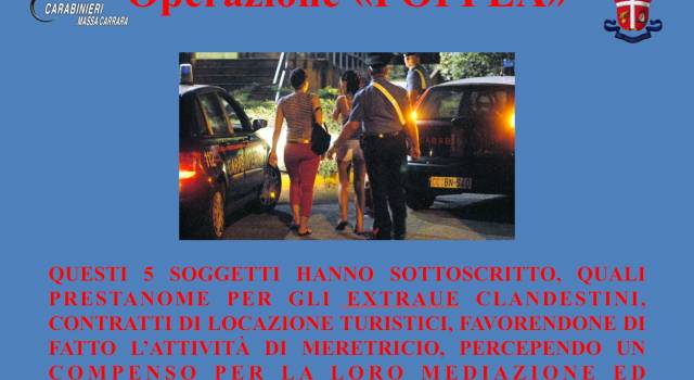 Operazione &#8220;Poppea&#8221;, nel residence sequestrato prostituzione transessuale
