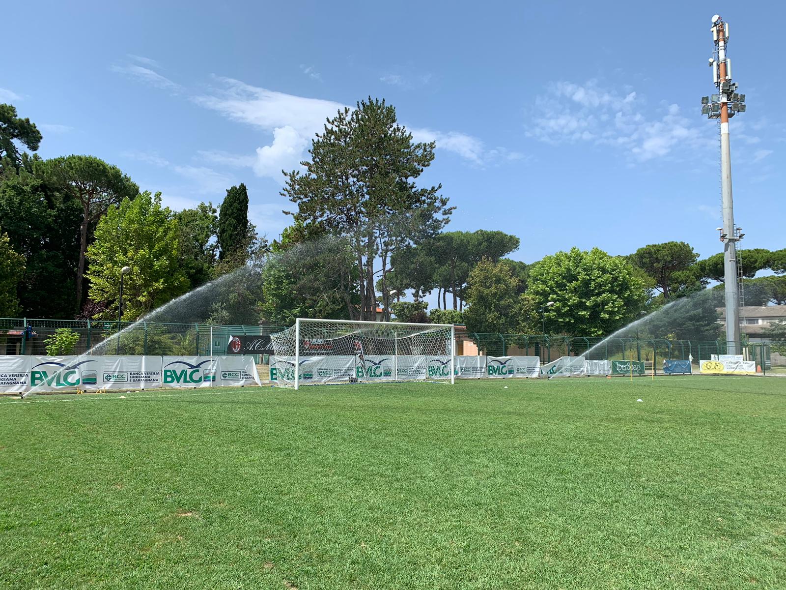 Ultimati i lavori di rifacimento dell’impianto di irrigazione dello stadio comunale “Carlo Necchi”