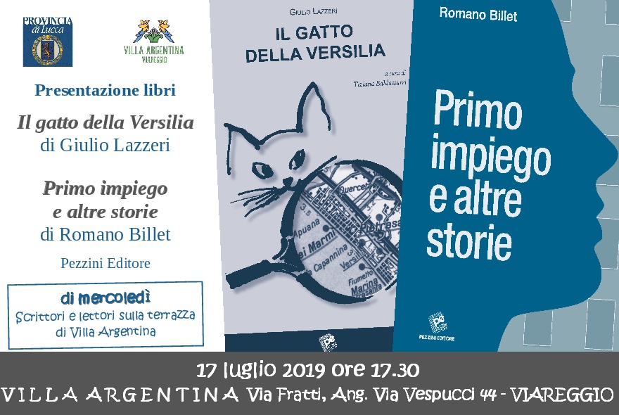 “Il gatto della Versilia”, il libro del maresciallo Giulio Lazzeri a Villa Argentina