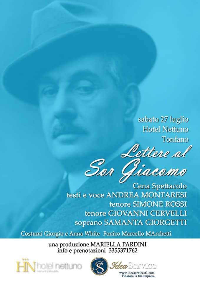 “Lettere al Sor Giacomo”, evento dedicato a Puccini all’hotel Nettuno a Marina di Pietrasanta