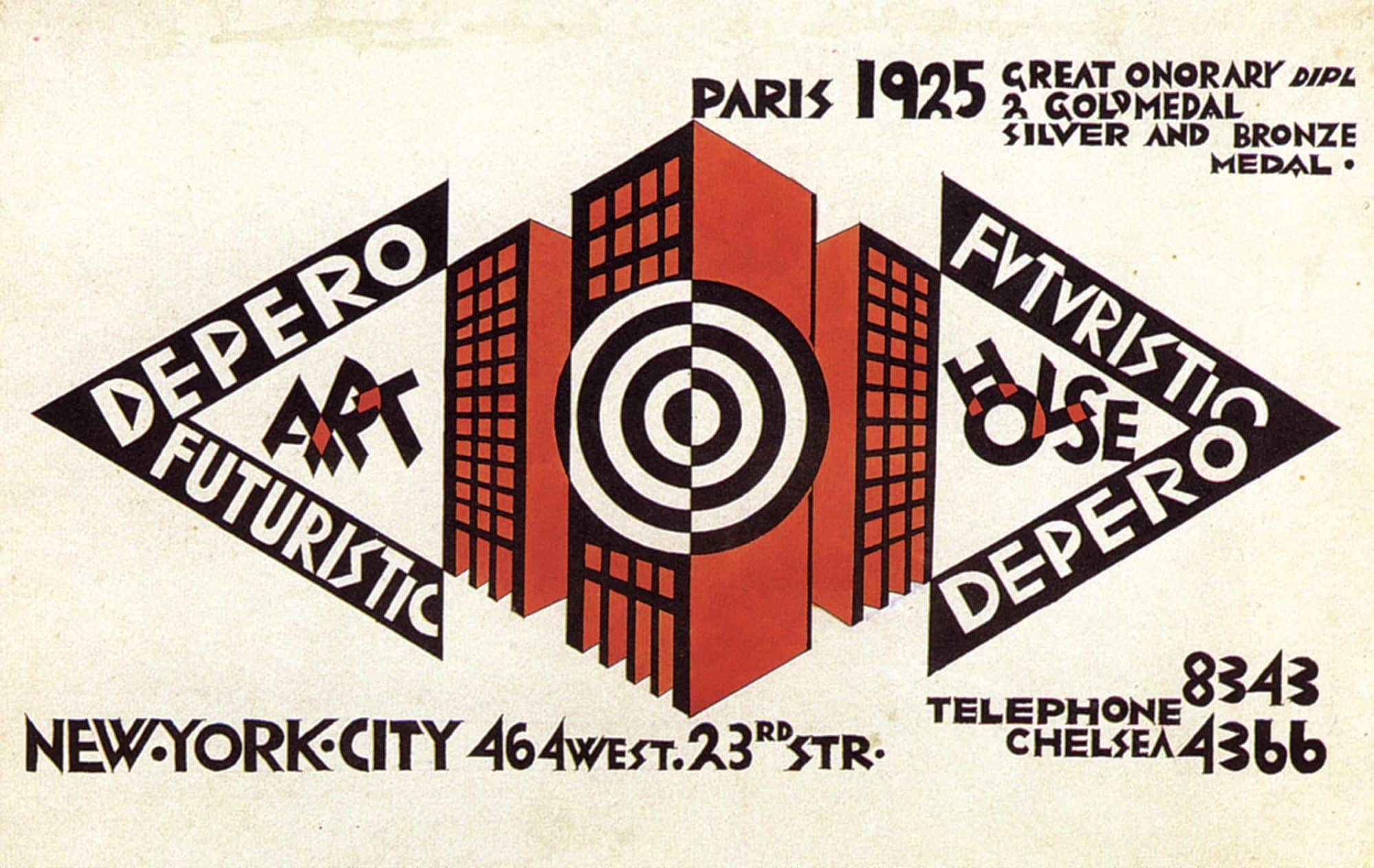 Futurist House 1929 mostra depero