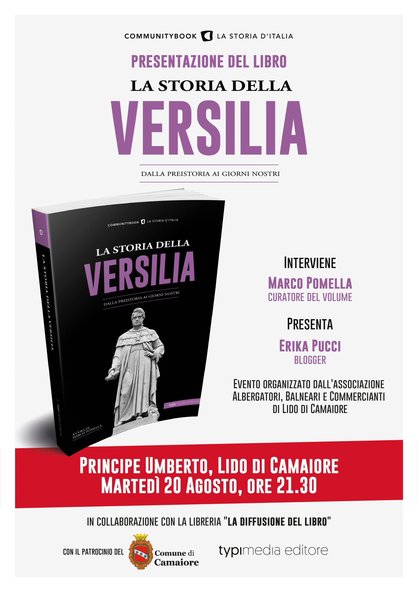 La Storia della Versilia, la presentazione a Lido di Camaiore