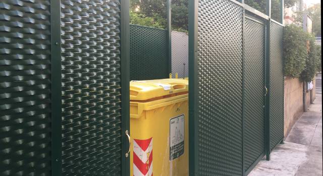 Ambiente: in esercizio la nuova piazzola per i rifiuti riservata alle attività commerciali di piazza Matteotti a Querceta