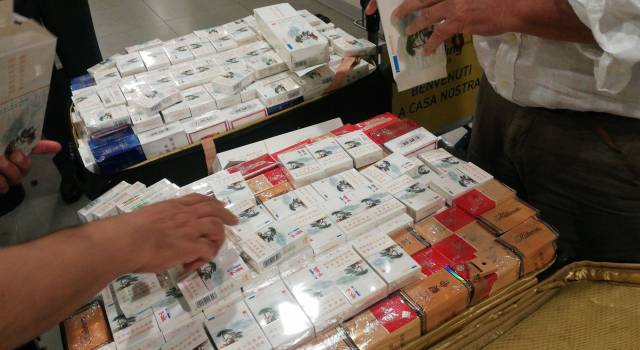 30 kg di sigarette di contrabbando, maxi sequestro all&#8217;aeroporto di Firenze