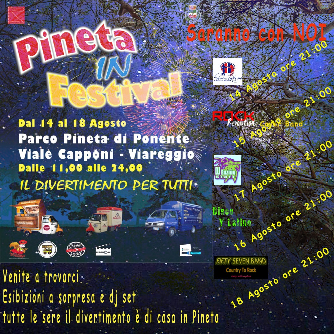 Pineta in Festival dal 14 al 18 agosto