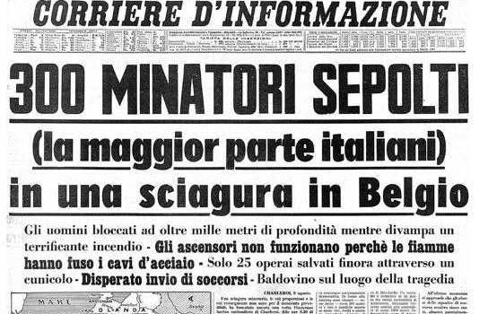 Giornata del sacrificio del lavoro italiano nel mondo, l&#8217;amministrazione Giovannetti ricorda le vittime  del disastro Marcinelle