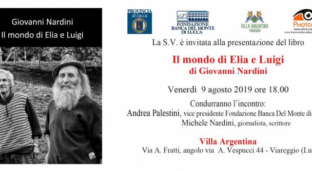 A Villa Argentina  il nuovo libro del fotografo viareggino Giovanni Nardini “Il mondo di Elia e Luigi”