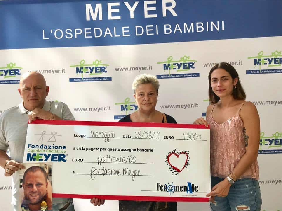 4mila euro al Meyer di Firenze, in ricordo di Alessandro Cecchi