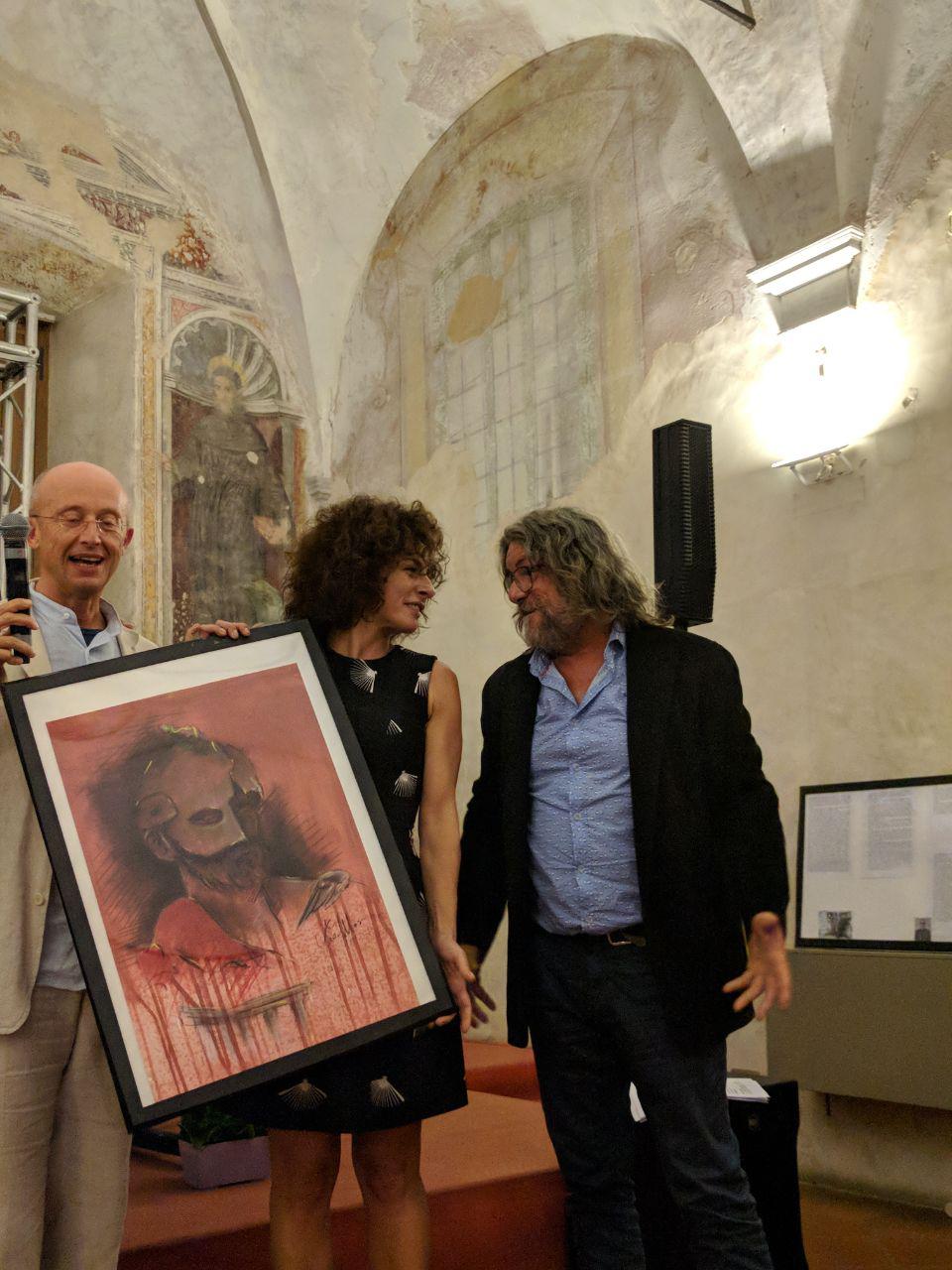 Foto Premio Miglior Attrice a Lidia Vitale in Soubrette di Marco Mingolla disegno di Massimo Facheris