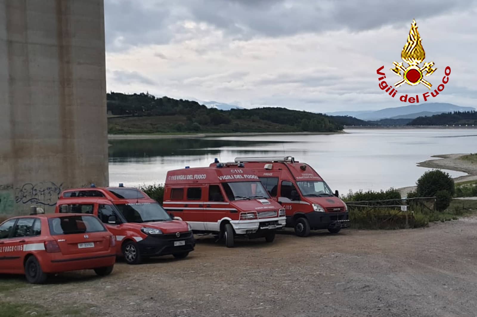 Un disperso al lago di Bilancino, ricerche in corso