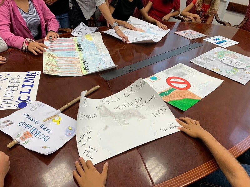 I ragazzi di Fridays for Future in visita in Comune