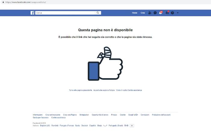 “Stop all’odio”, oscurati su Facebook e Instragram i profili di Casapound e Forza Nuova