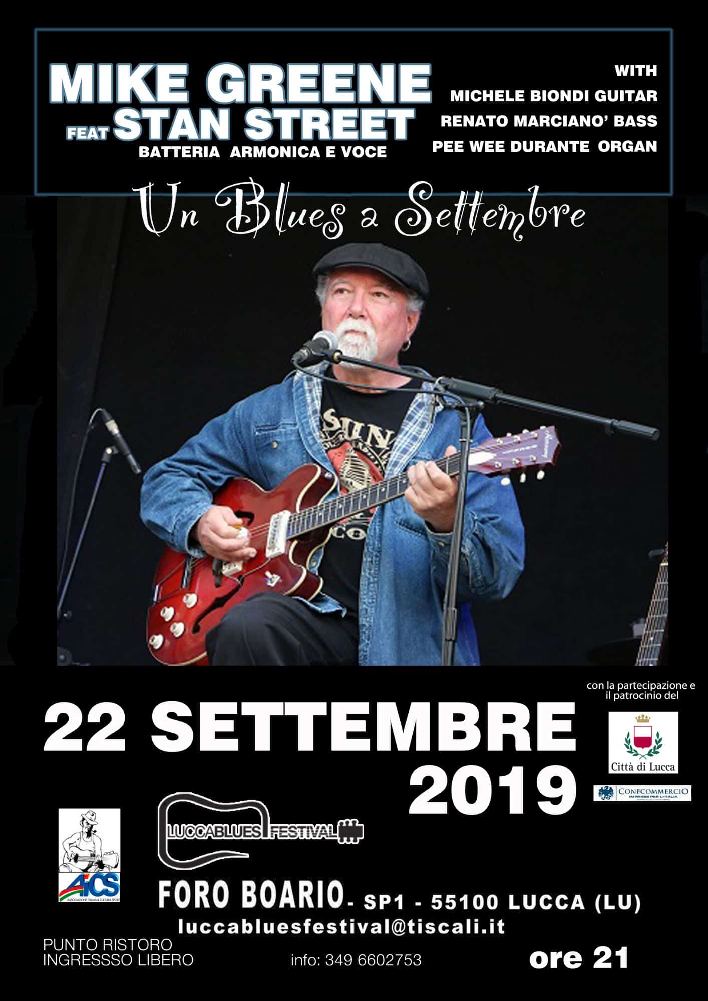 “Un blues a settembre”: al Foro Boario una serata di musica con Mike Green