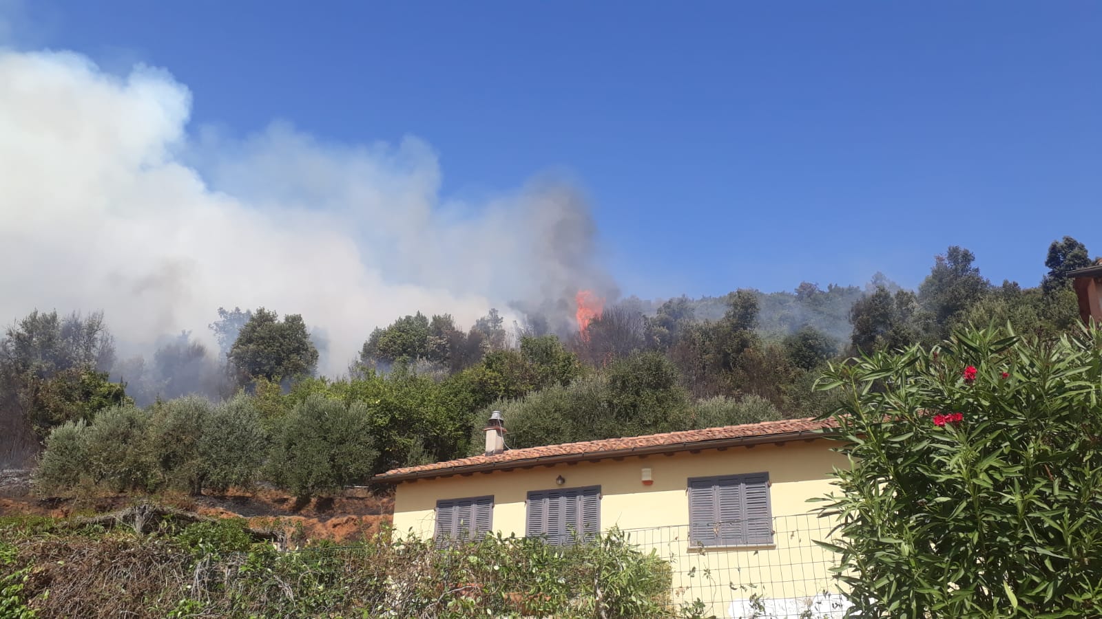 Incendio sul monte Quiesa, fiamme anche a Pisa e Massa