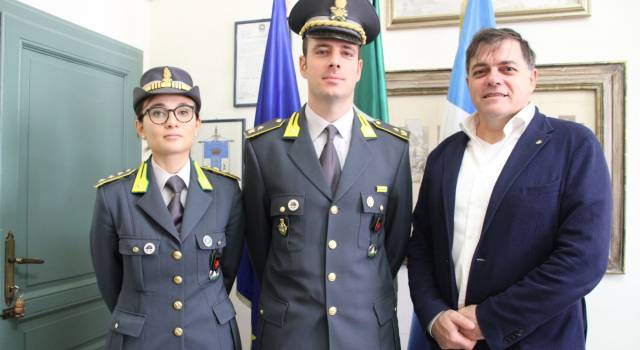 Il neo comandante della GdF di Viareggio in visita ufficiale a Pietrasanta