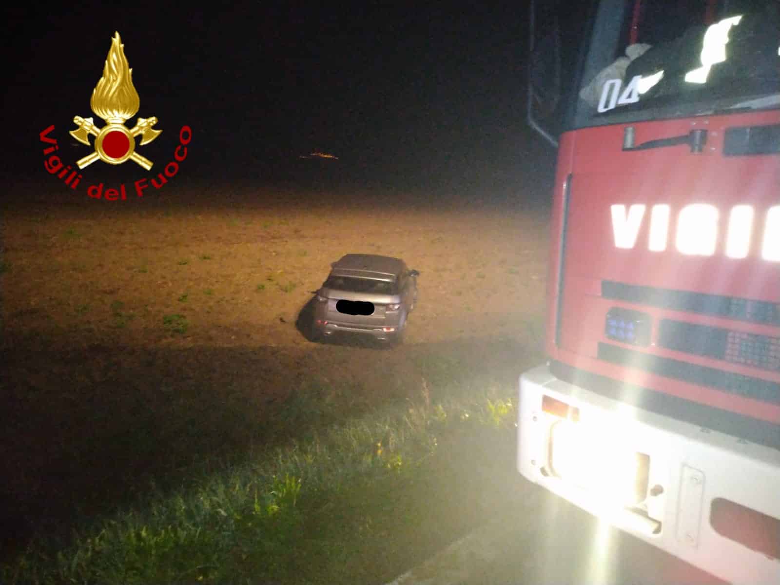 Fuori strada con l’auto, ferito il conducente