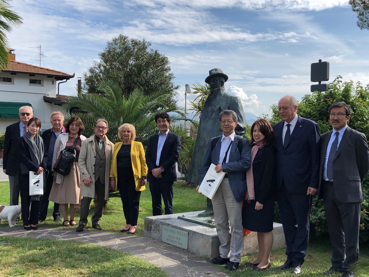 Una delegazione di Nagasaki in visita a Torre del Lago, la terra di Puccini