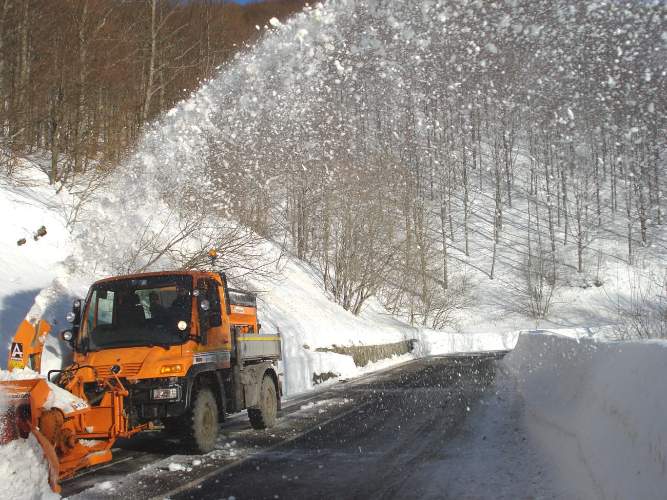 Maltempo, prima neve in alta Garfagnana