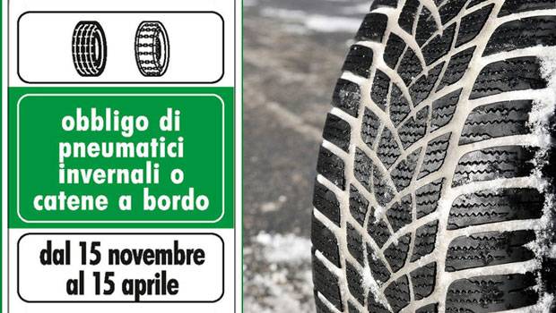 Sicurezza stradale, anche in provincia di Lucca scatta l&#8217;obbligo di catene a bordo o pneumatici da neve