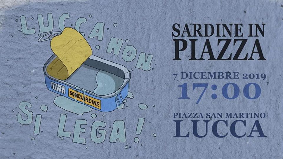 “Sardine in Piazza” su indicazione della Questura di Lucca emessa ordinanza di divieto vendita bevande in contenitori rigidi