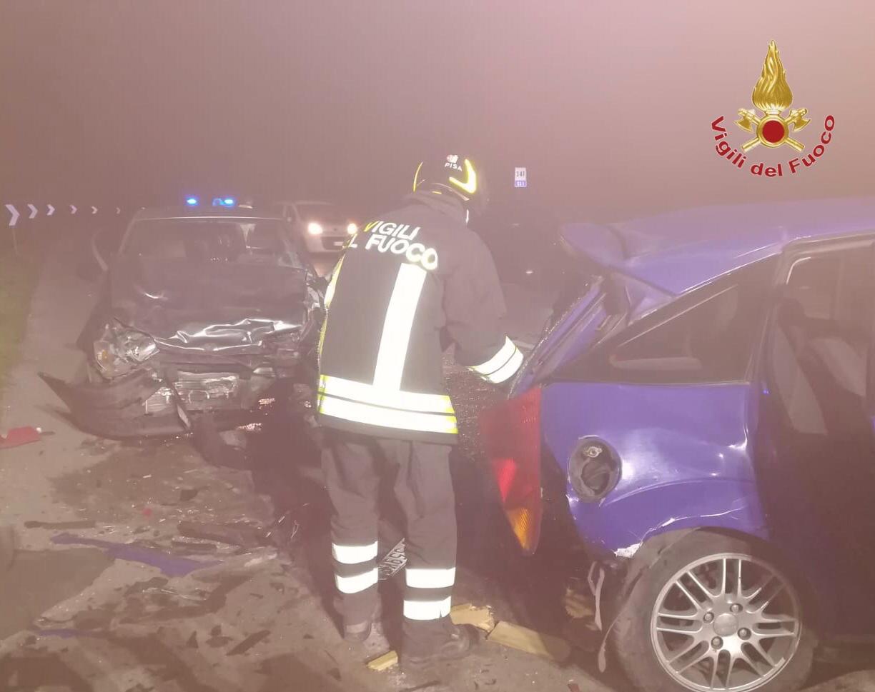 Violento scontro alla Bufalina, tre auto coinvolte