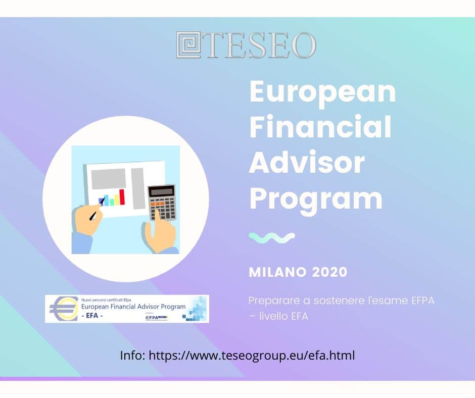 Al via il corso EFA Milano 2020 per accedere all’esame di qualificazione