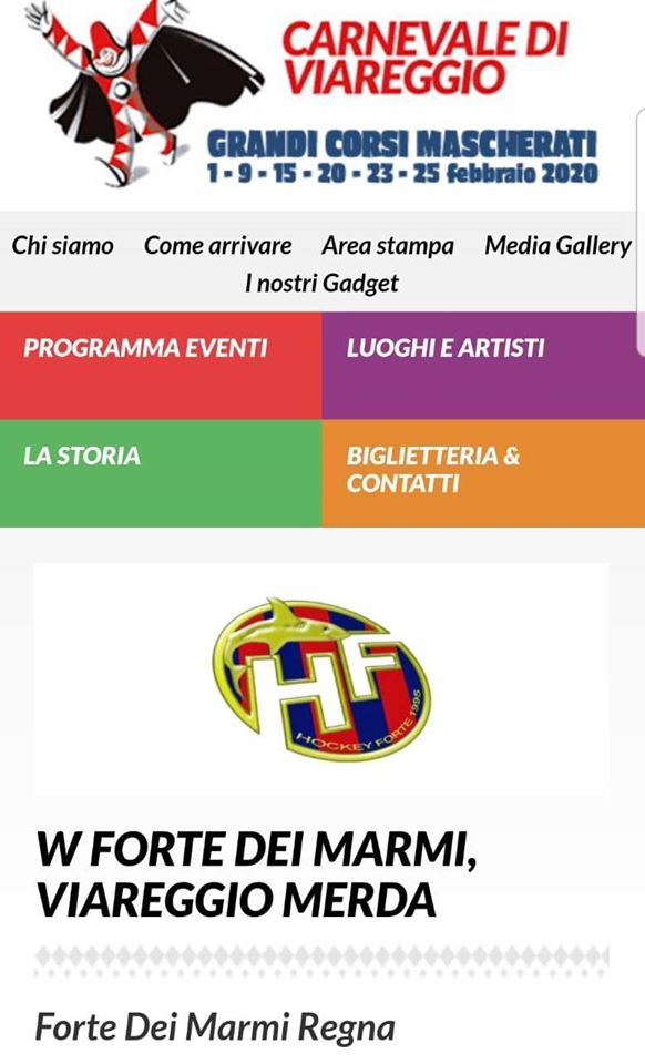 “Viva Forte dei Marmi, Viareggio merda”: hackerato il sito della Fondazione Carnevale