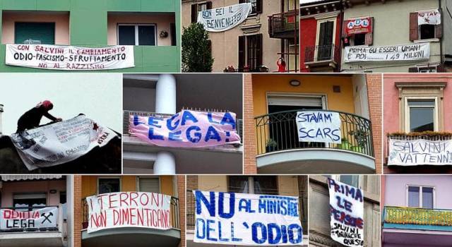 &#8220;Viareggio rifiuta odio e intolleranza: sbizzarriamoci con gli striscioni per accogliere Salvini&#8221;