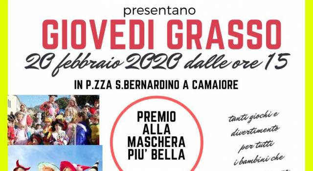 Torna il consueto Giovedì Grasso a Camaiore