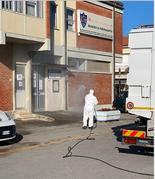 Emergenza Sanitaria: iniziato programma disinfezione, sarà periodica e frequente in tutta la città