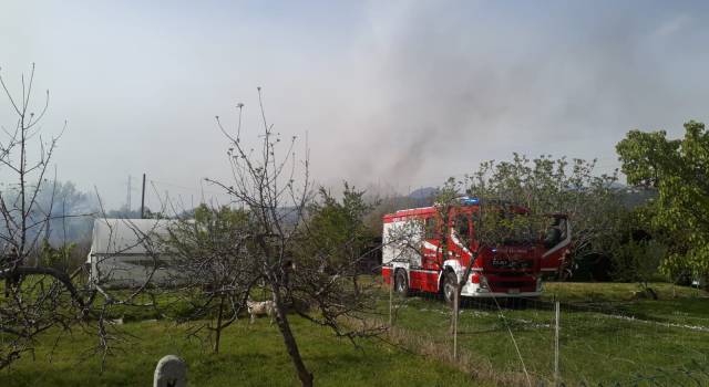 Incendio a Bargecchia, il proprietario del campo stava bruciando le sterpaglie