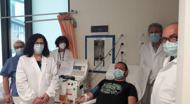 Prima donazione di plasma iperimmune all&#8217;ospedale &#8220;San Luca&#8221; di Lucca