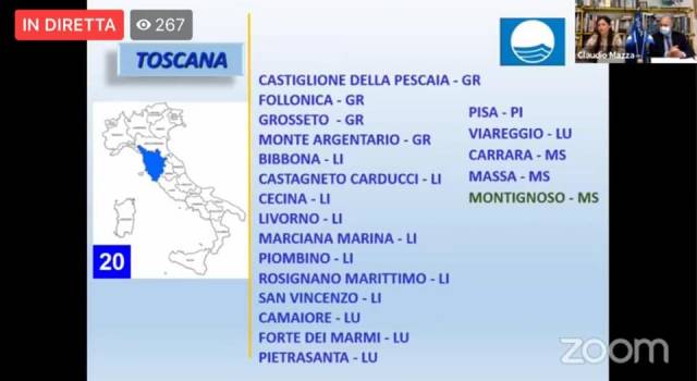 Viareggio 23 volte bandiera blu: 30 per Forte dei Marmi