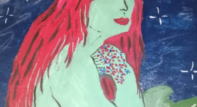 Il mito della Sirena di Viareggio rivive nella pittura dell&#8217;artista Nadine.