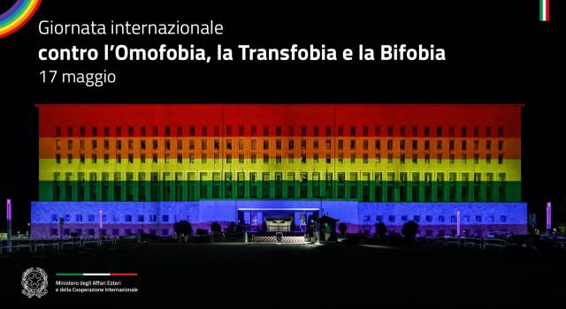 Omofobia, la Farnesina: &#8220;Impegno dell’Italia contro ogni forma di intolleranza e di discriminazione&#8221;