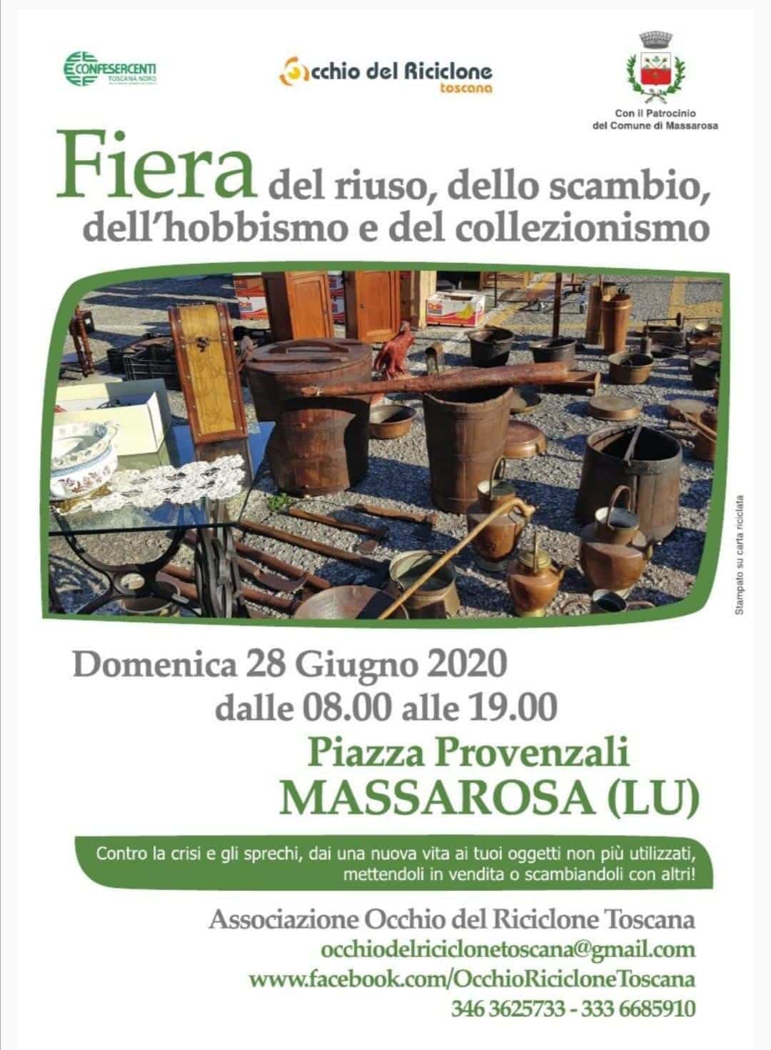 Torna a Massarosa la “Fiera del riuso, dello scambio, dell’hobbismo e del collezionismo”,