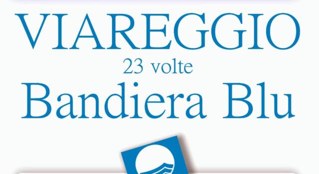 Bandiera Blu, 23ma volta a Viareggio: domani sarà issata la bandiera