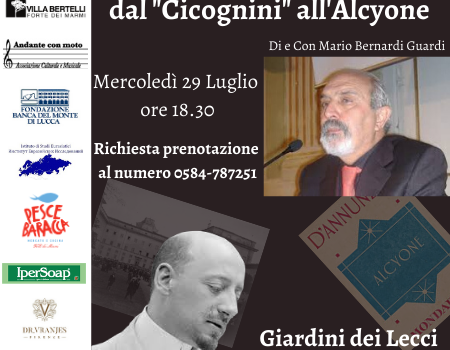 Gabriele D’Annunzio, dal “Cicognini” all’Alcyone a Villa Bertelli