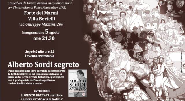 Mostra e spettacolo per i 100 anni di Alberto Sordi a Villa Bertelli