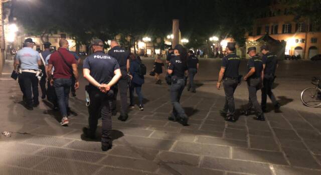 Movida lucchese, servizio interforze