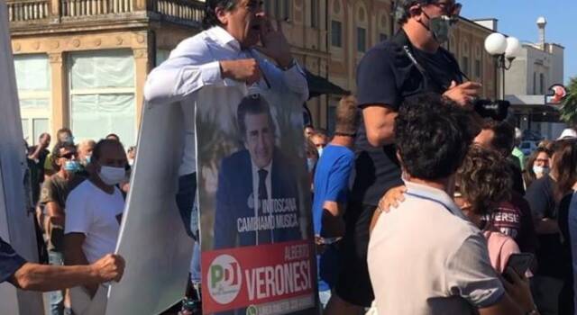 Alberto Veronesi alla Lega in piazza Campioni: &#8220;Non si scherza sull&#8217;antifascismo&#8221;