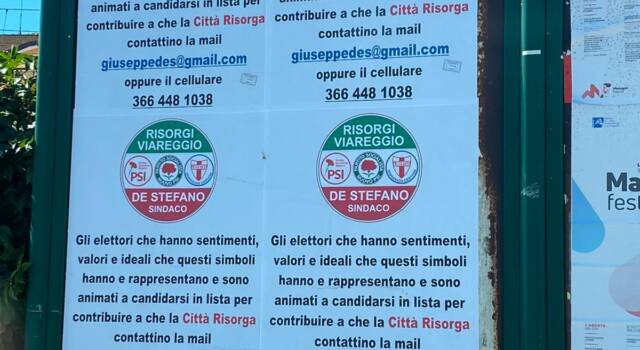 Il Psi contro i manifesti di Giuseppe De Stefano: &#8220;Appoggiamo Del Ghingaro, nessuno può utilizzare il simbolo del partito senza delega&#8221;