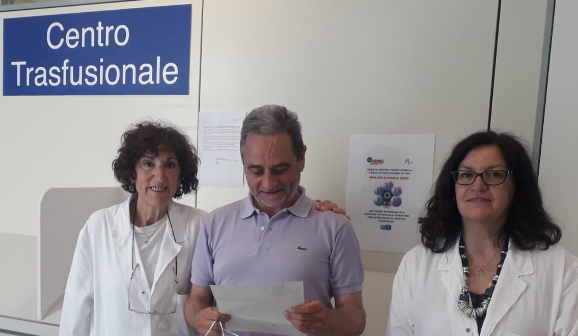 Nella settimana per la donazione di midollo osseo e cellule staminali da Lucca una bella storia che conferma l’importanza di donare