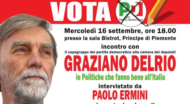 Elezioni, Graziano Delrio a Viareggio