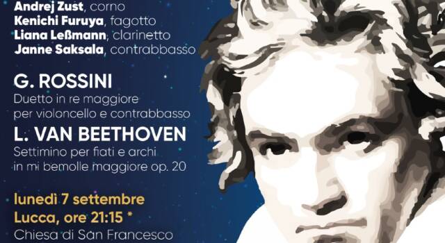 Lucca Classica e Fondazione Festival Pucciniano insieme per un concerto dedicato a Beethoven: 8 settembre a VIAREGGIO presso la GAMC