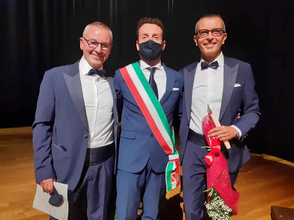 Lo psichiatra Vanni Panzera e l’ingegnere Fabio Bonacci sposi al Teatro dell’Olivo