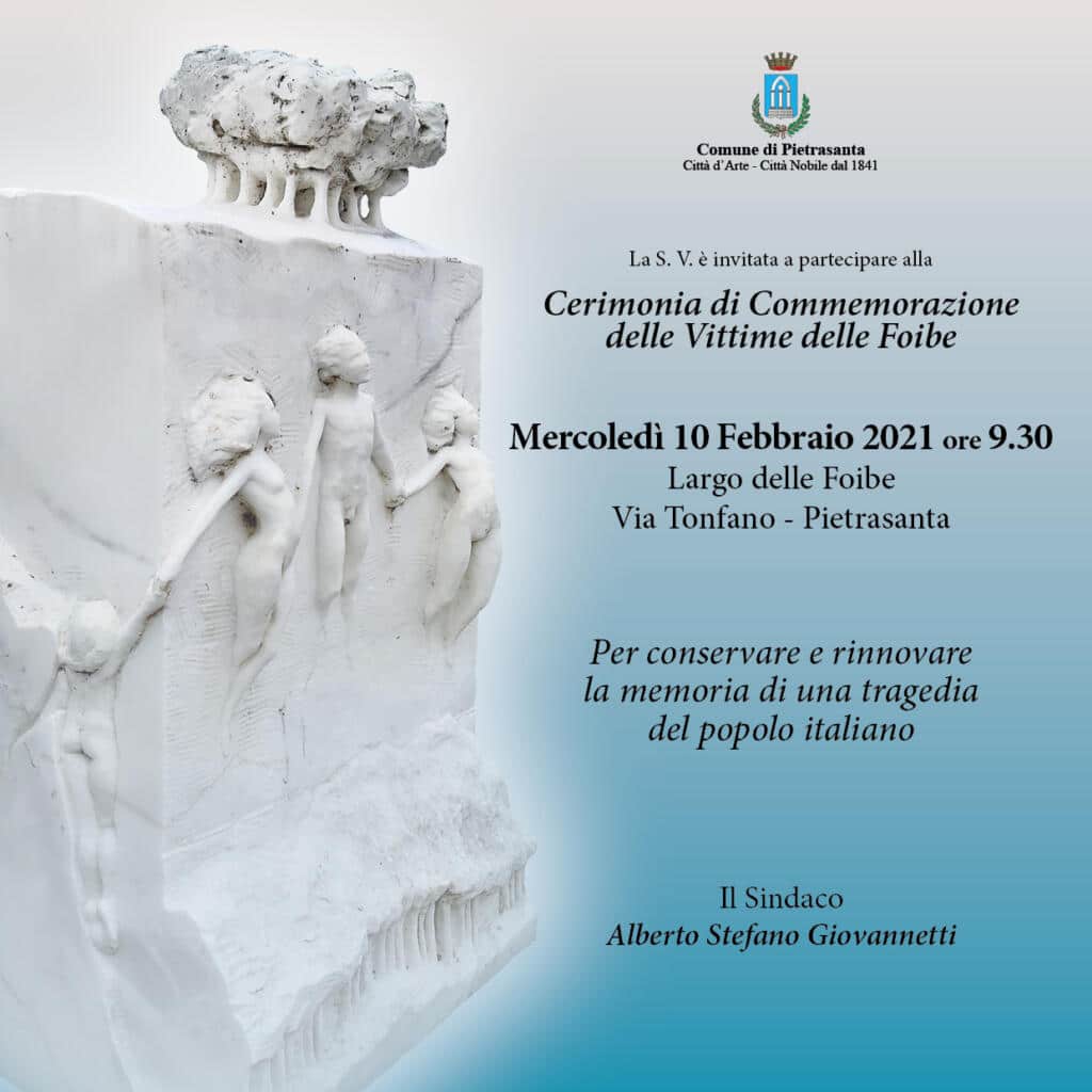 Locandina commemorazione Foibe f