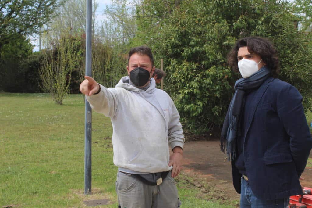 Foto Matteo Marcucci sopralluogo cantiere parchi