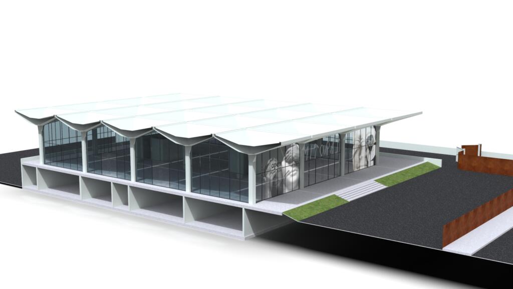 Foto rendering Museo Mitoray come sarà di notte 4