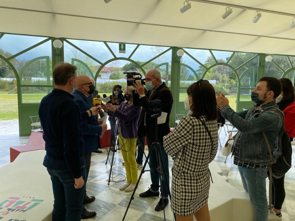 Un momento della conferenza stampa